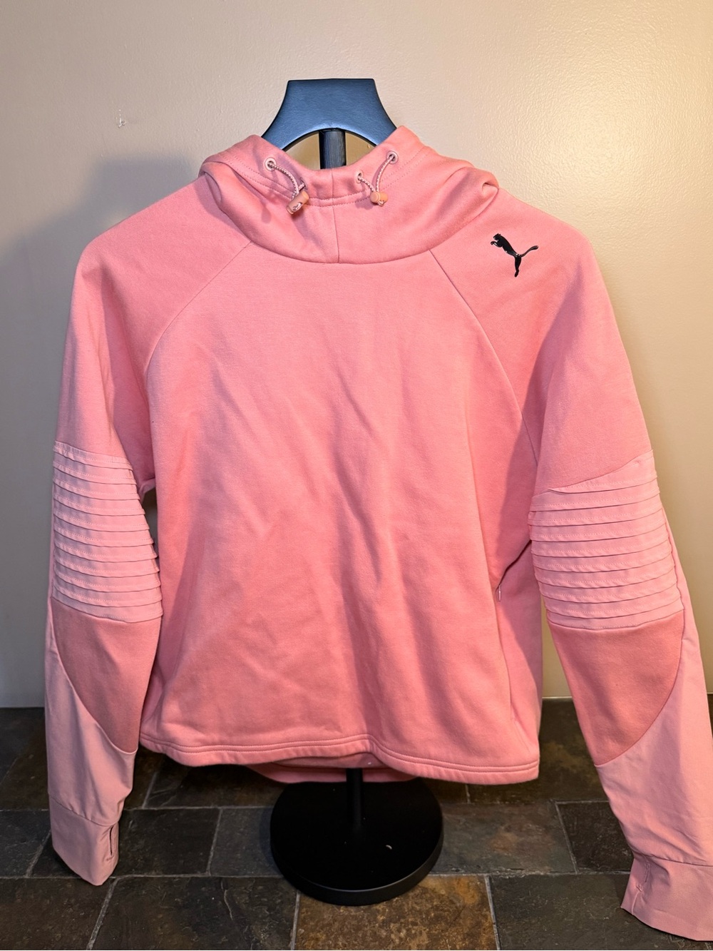 Puma Coral Pink Hooded Sweatshirt